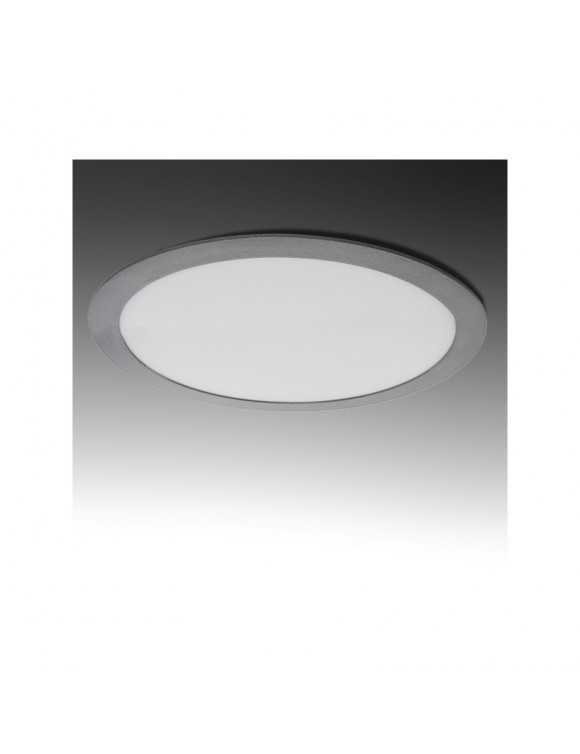 Placa de LEDs Circular ECOLINE 295m 25W 2000Lm 30.000H Aro Color Plata