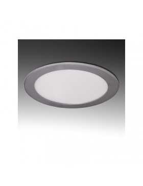 Placa de LEDs Circular ECOLINE 192mm 15W 1170Lm 30.000H Aro Color Plata