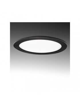 Placa de LEDs Circular Marco Negro 225mm 18W 1380Lm 30.000H