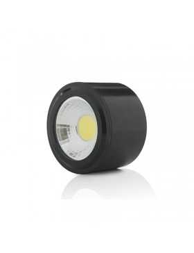 Downlight de LEDs de Superficie COB Circular Cuerpo Negro  Ø68mm 5W 450Lm 30.000H
