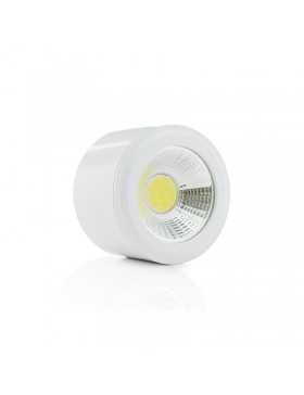 Downlight de LEDs de Superficie COB Circular Cuerpo Blanco  Ø68mm 5W 450Lm 30.000H