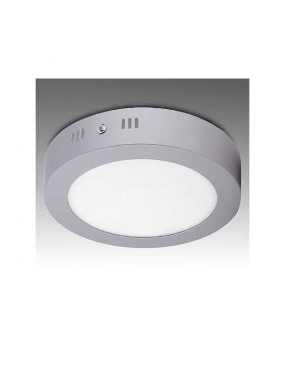 Plafón de Techo de LEDs Circular Cuerpo Cromado Ø225mm 18W 1440Lm 30.000H