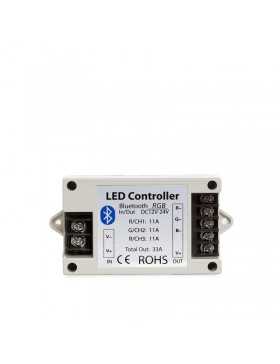Controlador Tira LED RGB Bluetooth Smartphone 12-24VDC 400-800W