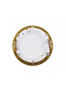 Placa de LEDs Circular Ø120mm 6W 480Lm 50.000H Dorado