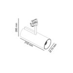 17691 FUGA SMALL BLANCO LED 12W 3000K 24o