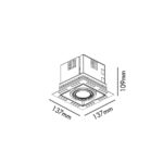 20070 NANO COLIN 1 SIN MARCO BLANCO LED 7 12W 2700K 20