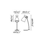 21242 RETRO SOBREMESA BEIGE 1xE14 20W