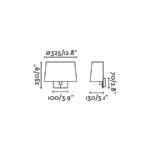 21264 VOLTA APLIQUE BLANCO E27 20W