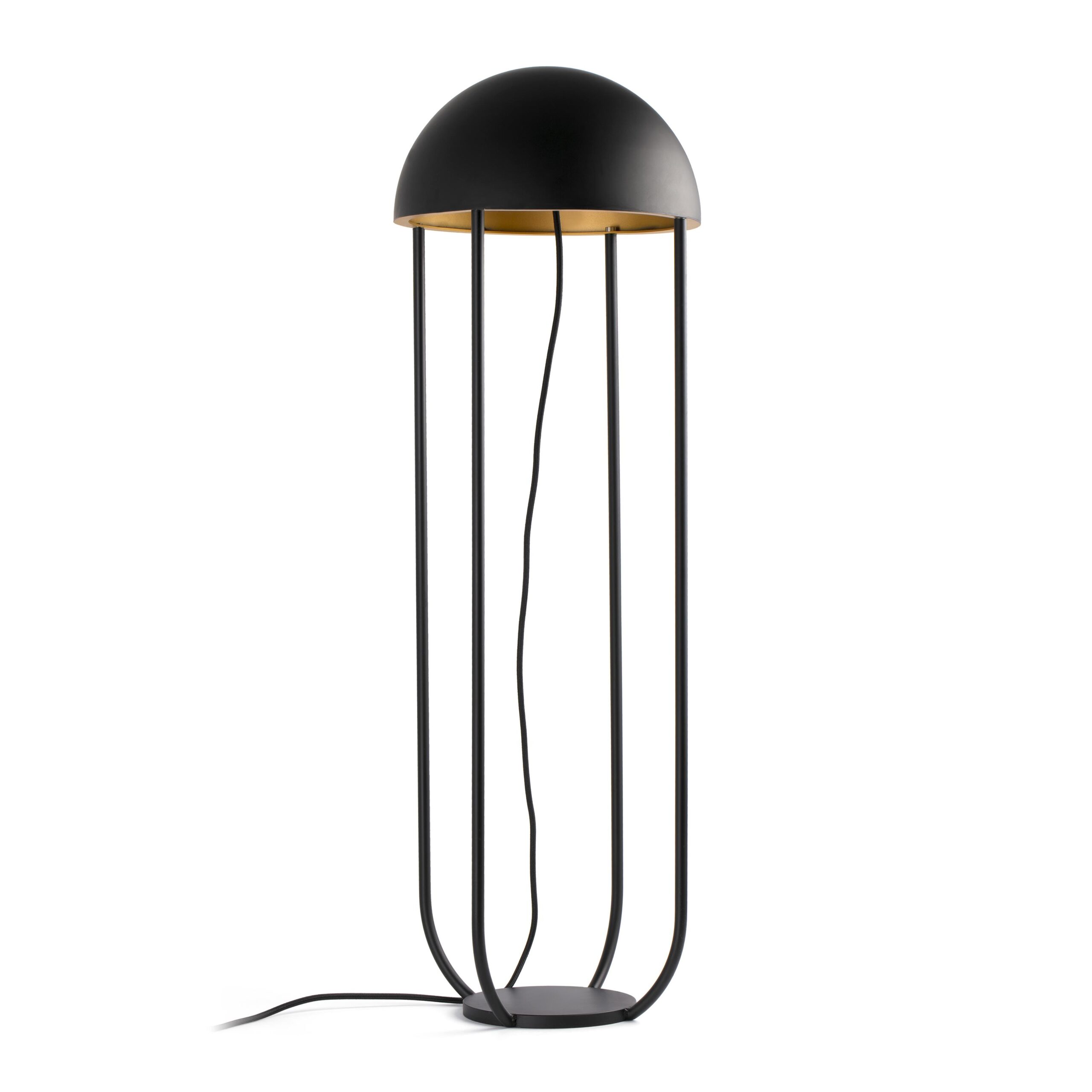 21383 JELLYFISH PIE DE SALON NEGRO ORO 6W 3000K scaled