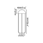 JELLYFISH PIE DE SALON NEGRO / ORO 6W 3000K