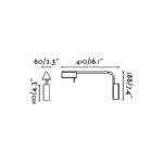 21396 ACADEMY APLIQUE CROMO 4W 3000K DIMABLE