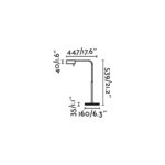 21400 ACADEMY SOBREMESA CROMO 4W 3000K DIMABLE TOUCH SW