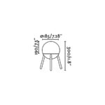 21474 MINE SOBREMESA BLANCO E27 40W