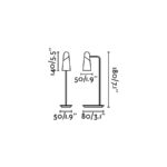 21563 LAO SOBREMESA NEGRO LED 4W 3000K