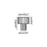 21583 LINDA SOBREMESA 1L E27 BLANCO