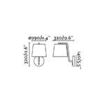 21601 BERNI APLIQUE NIQUEL MATE E27 20W