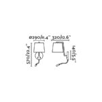 21607 BERNI APLIQUE NIQUEL SATINADO CON LECTOR E27 20W L