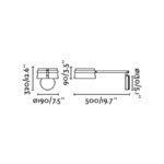 21629 LOOP APLIQUE ARTICULADO LED DIMABLE 6W 2700K