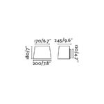 21757 SWEET APLIQUE NIQUEL MATE P. BLANCA E27 15W