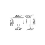 21775 HOTEL APLIQUE NEGRO 1xE27 15W