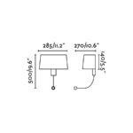 21777 HOTEL APLIQUE NEGRO 1E27 CON LECTOR LED