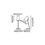 21865 LUPE SOBREMESA CROMO 1XE27