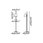 21867 LUPE PIE DE SALON 1EX27 20W