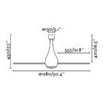 21945 MINI ETERFAN O1280 CMS BLANCO MATE PALAS TRANSPARE
