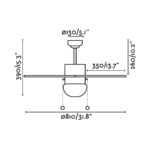 22021 PALAO O810 NIQUEL MATE 6 PALAS 1x E14 40W