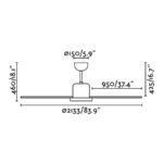 22139 ANDROS O213CM BLANCO 6 PALAS