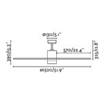 22155 PALK O132 NIQUEL MATE 4 PALAS 2 E14 40W