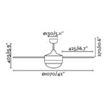 22241 MINI ICARIA O106 NIQUEL MATE 2XE14 20W 4 PALAS