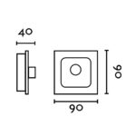 22289 REGULADOR DE PARED BLANCO CON TRES VELOCIDADES