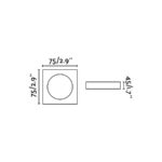 22548 NEON EMPOTRABLE CUADRADO BLANCO 1xGU10MR16LED