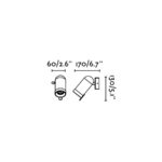 22566 ORLEANS APLIQUE NEGRO 1L GU10