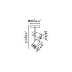 22592 ORLEANS PLAFON CROMO 2XGU10