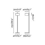 22726 STAND UP PIE DE SALON NEGRO PANT.BLANCA E27 20W