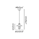 22764 MARINA COLGANTE NEGRO 1L E27 40W