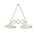 23075 PLEC COLGANTE EXTENSIBLE BLANCO ROTO 2 X LED scaled