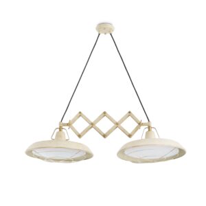 23075 PLEC COLGANTE EXTENSIBLE BLANCO ROTO 2 X LED scaled