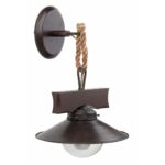 23090 NUDOS APLIQUE 1L E27 60W MARRON OXIDO