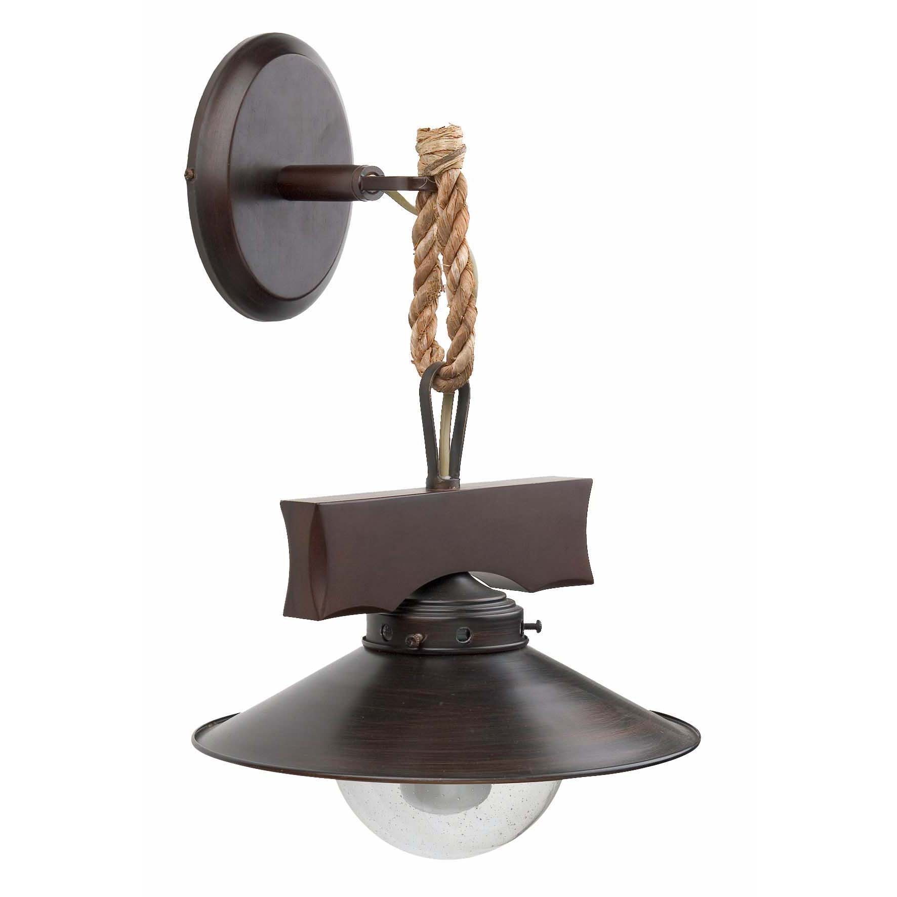 23090 NUDOS APLIQUE 1L E27 60W MARRON OXIDO