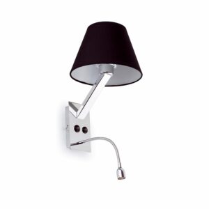 23127 MOMA 2 APLIQUE NEGRO E27 60W LECTOR LED scaled