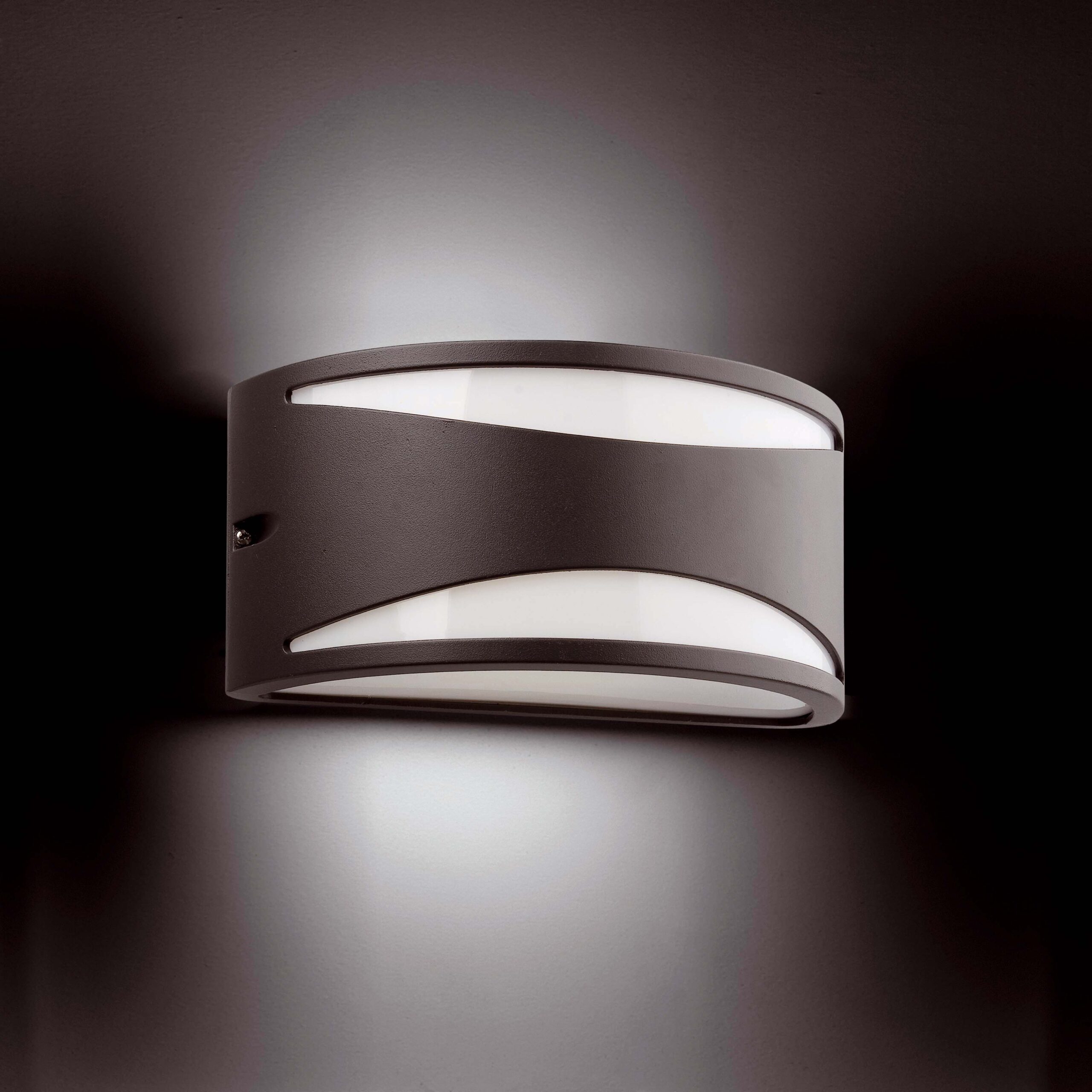 23264 BONN 2 APLIQUE GRIS OSCURO 1L E27 100W scaled