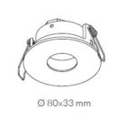 30676 Aro empotrable circular 80mm Dot