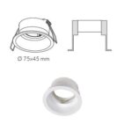 30680 Aro empotrable circular 75mm Sun