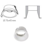 30681 Aro empotrable circular 75mm Dawn