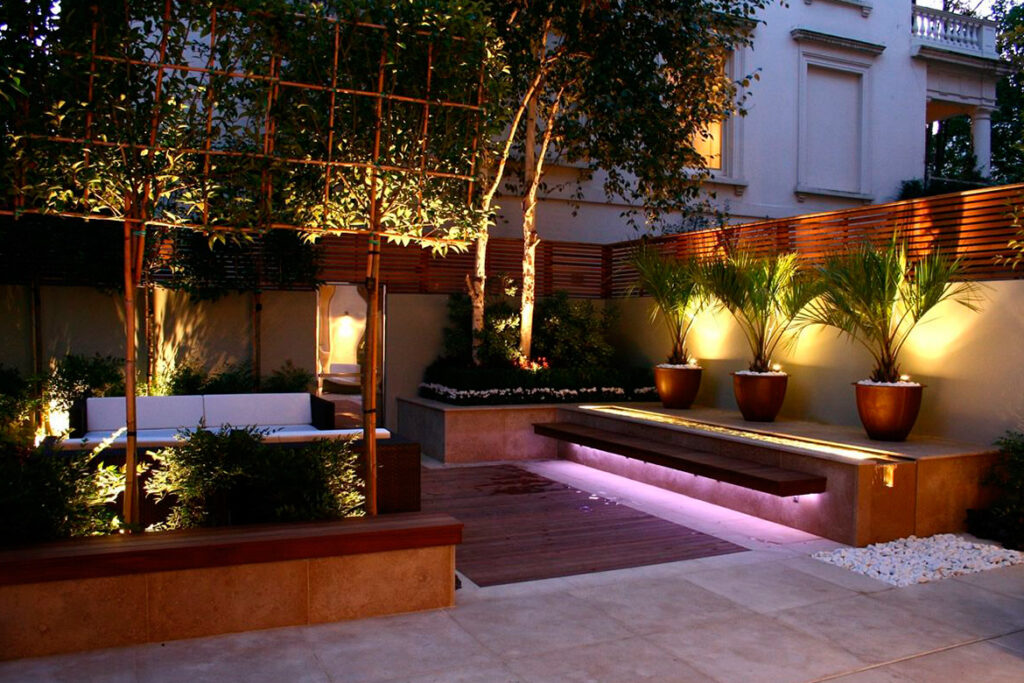 imagen iluminación led para tu hogar - jardines