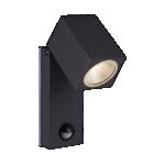 49863 Cala 162018 Aplique Gris oscuro LED 1x5.6W 3000K 610lm IP54 CL.I LED integrado Orientable Sensor de movimiento