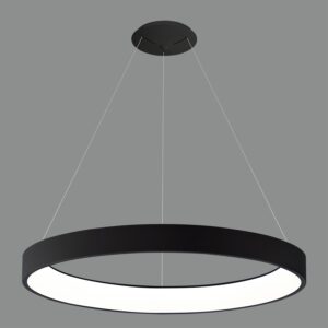 50145 Dilga 3450135 Colgante Negro Texturado LED 1x168W 3000K 13100lm CL.I LED integrado Dim. Triac